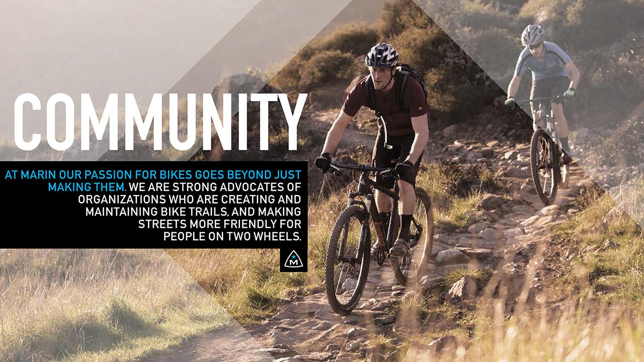 Marin Bikes proudly supports bike advocacy.